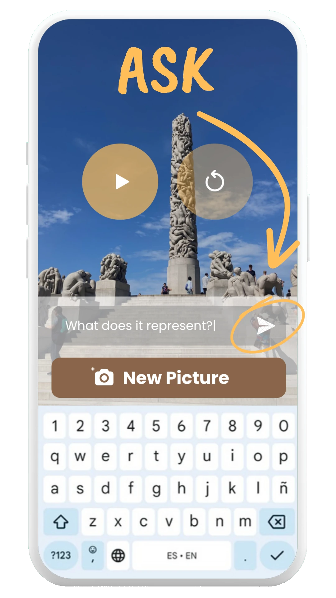 Photo Tour ask questions to your AI travel guide