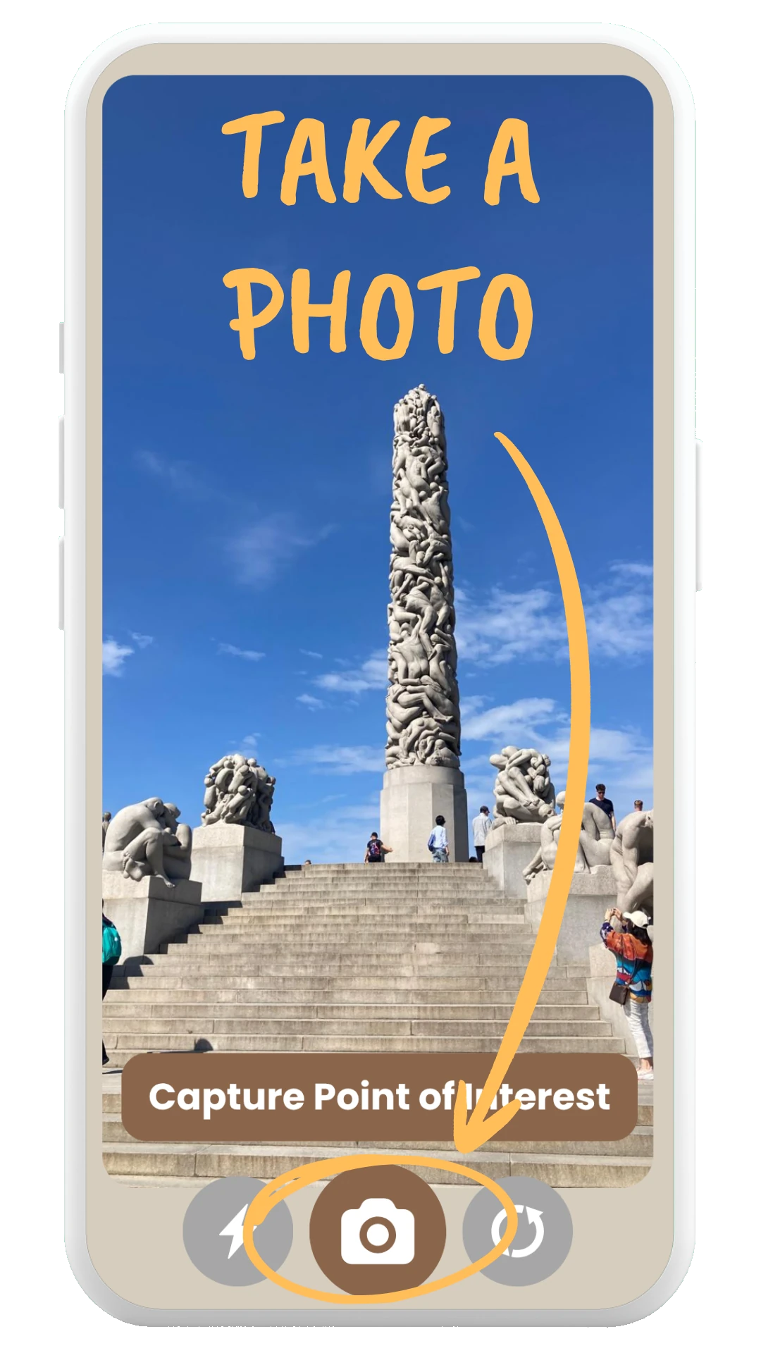 Photo Tour capture a photo for your AI travel guide